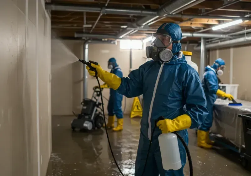 Basement Sanitization and Antimicrobial Treatment process in Holt, AL